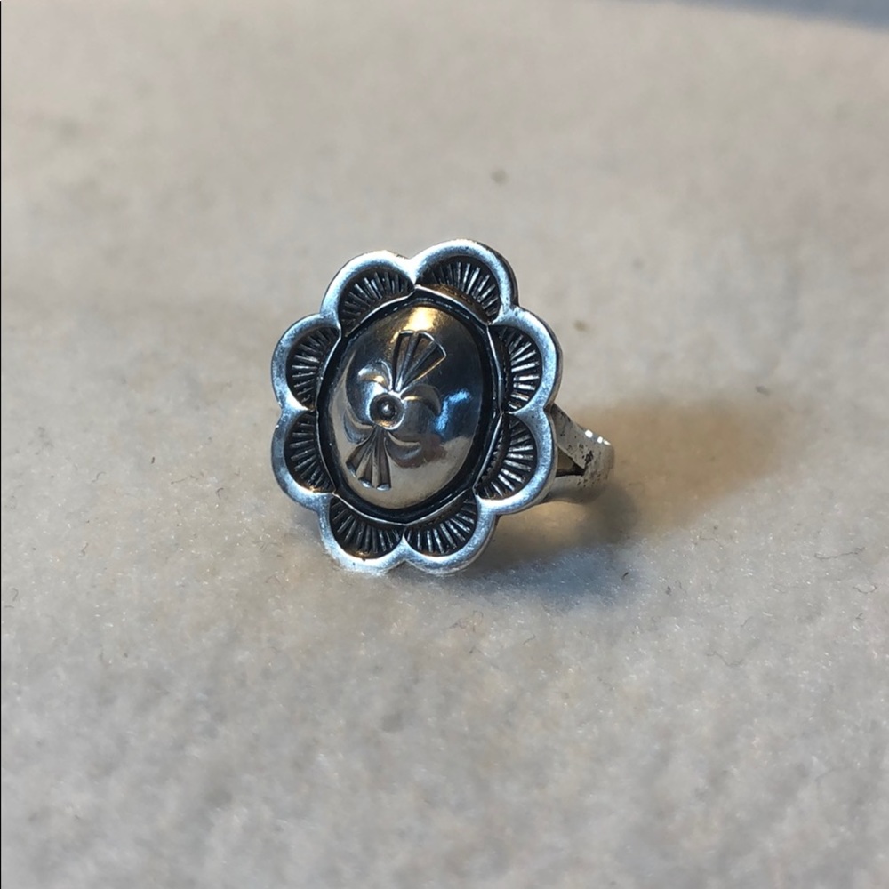 Silver Flower Ring - image 1